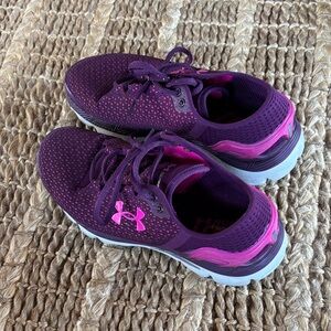 Under Armour Women’s Deep Purple and Hot Pink Athletic Shoes